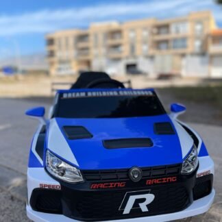 coche VolksWagen Polo Style World Rally Car 12V , 4x4, full option, azul, IND17-ZKK08-AZUL